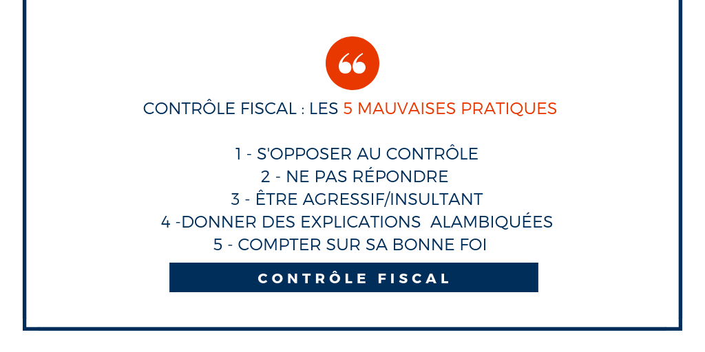 controle fiscal mauvaises pratiques